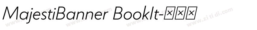 MajestiBanner BookIt字体转换